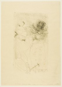 Starý muž a mladá dívka od Henri de Toulouse-Lautrec