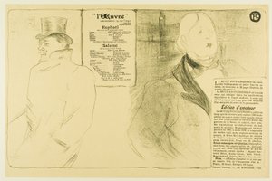 Oscar Wilde a Romain Coolus — Program pro Raphaëla a Salomé od Henri de Toulouse-Lautrec