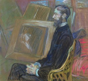 Portrét M. Georgese Henriho Manuela, 1891 (pastel na palubě)