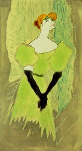 Portrét Yvette Guilbertové od Henri de Toulouse Lautrec