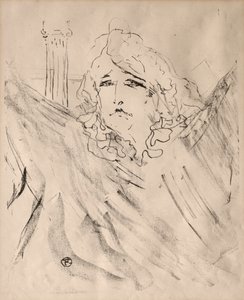 Porträts von Schauspielern und Schauspielerinnen: Dreizehn Lithografien: Sarah Bernhardt von Henri de Toulouse-Lautrec