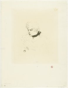 Portrét mademoiselle zelené tečky slečno zelené tečky od Henri de Toulouse Lautrec