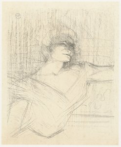 Portrétní van herečka Yvette Guilbert v Dans la Glu Yvette Guilbert v Glu Yvette Guilbert: Anglická série (název série) od Henri de Toulouse Lautrec