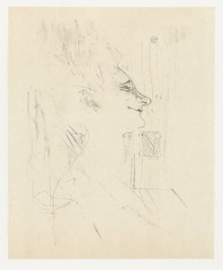 Portrétní van herečka Yvette Guilbert v Soularde Yvette Guilbert Soularde Yvette Guilbert: Anglická série (název série) od Henri de Toulouse Lautrec