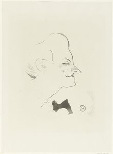 Portrét zpěvačky Yvette Gilbert Yvetta Gilbertová Le Cafe Concert (název série) od Henri de Toulouse Lautrec