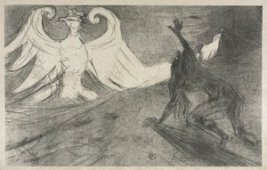Projekt pro Frontispiece k: Na úpatí Sinaje, 1898. od Henri de Toulouse Lautrec