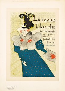 Reprodukce reklamního plakátu "La Revue Blanche", 1895