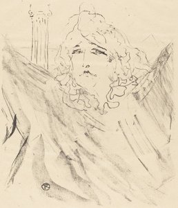 Sarah Bernhardt v "Cleopatra" (Sarah Bernhardt v "Cleopatra") od Henri de Toulouse Lautrec