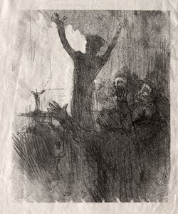 Schlomé Fuss in der Synagoge, 1897 von Henri de Toulouse Lautrec