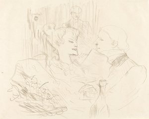 Abendessen in London von Henri de Toulouse Lautrec
