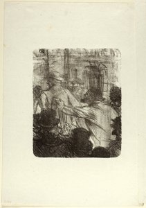 Textilní trh, Krakov, z Au Pied du Sinaï od Henri de Toulouse Lautrec