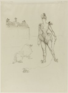 Der Tierbändiger vor dem Tribunal von Henri de Toulouse-Lautrec