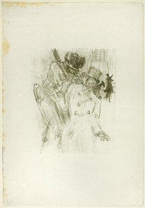 Die Verhaftung von Schlomé Fuss, aus Am Fuße des Sinai von Henri de Toulouse-Lautrec