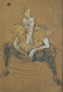 Die Clownin Cha-U-Kao sitzt, 1895 von Henri de Toulouse Lautrec