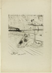 Der Hund und der Papagei von Henri de Toulouse-Lautrec