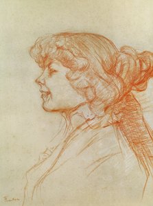 Anglická dívka u hvězdy v Le Havre, 1899 (pastel na papíře) od Henri de Toulouse Lautrec
