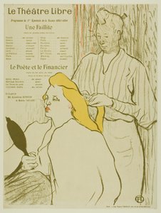 Kadeřník, Program pro Théâtre Libre od Henri de Toulouse Lautrec
