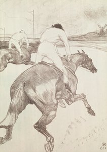 Žokej, 1899 (barevná litografie) od Henri de Toulouse Lautrec