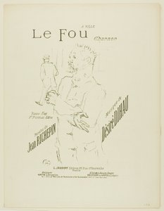 Šílenec, z Melodies od Désiré Dihau od Henri de Toulouse-Lautrec