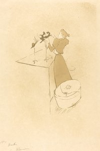 The Milliner La Modiste - Renée Vert, 1893. od Henri de Toulouse Lautrec