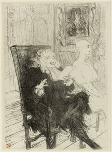 Truffier a Moreno, v Učené ženy od Henri de Toulouse Lautrec