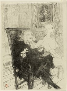 Truffier a Moreno, v Učené ženy od Henri de Toulouse Lautrec