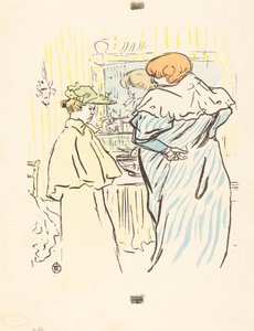 Dvě ženy před zrcadlem. od Henri de Toulouse Lautrec