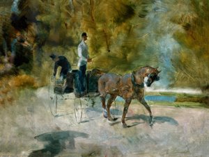 Un dogcart od Henri de Toulouse Lautrec