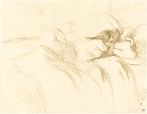 Spící žena od Henri de Toulouse Lautrec