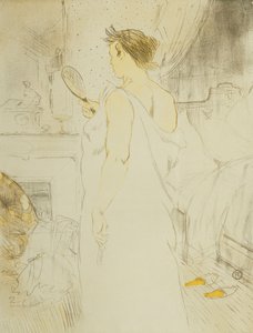 Žena led - ledová ruka; Ice Cream Woman - Ruční zmrzlina, Talíř VI z Elles, 1896 od Henri de Toulouse Lautrec