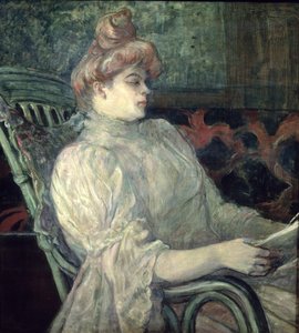 Žena čtení od Henri de Toulouse Lautrec