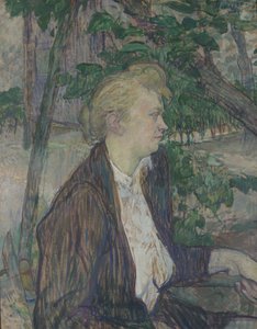 Žena sedící v zahradě, 1891 od Henri de Toulouse Lautrec