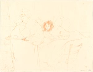 Žena s podnosem (Femme au plateau) od Henri de Toulouse Lautrec