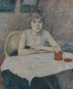 Mladá žena u stolu od Henri de Toulouse Lautrec