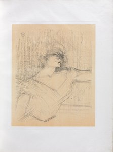 Yvette Guilbert-Anglická série: V lepidle od Henri de Toulouse-Lautrec