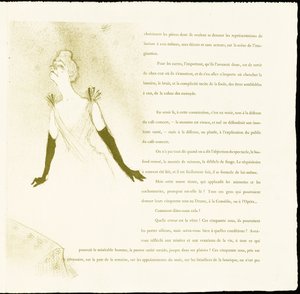 Yvette Guilbert von Henri de Toulouse-Lautrec