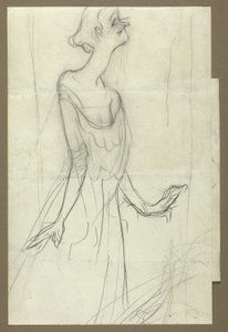 Yvette Guilbert zpívá od Henri de Toulouse-Lautrec