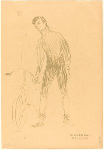 Zimmerman a jeho stroj (Zimmerman a jeho stroj) od Henri de Toulouse Lautrec