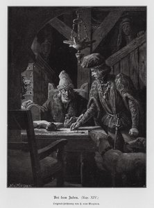 Židovský lichvář (rytina) od Henri van Muyden