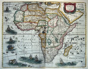 Mapa Afriky, z 