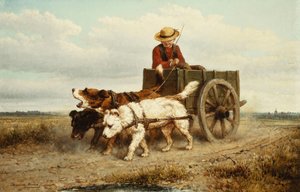 Vozík pro psy, od Henriëtte Ronner Knip