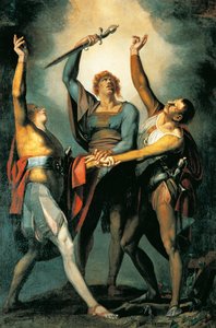 Tři konfederace během Rutliho přísahy od Johann Heinrich Füssli