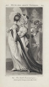 Ilustrace k Shakespearově knize Mnoho povyku pro nic (rytina)