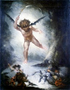 Robin Goodfellow (Puck) (Sen noci svatojánské) - Fussli (Fuseli), Johann Heinrich (1741-1825)