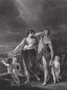 Kainův odchod, Genesis, kap. 4, v. 16 (rytina)