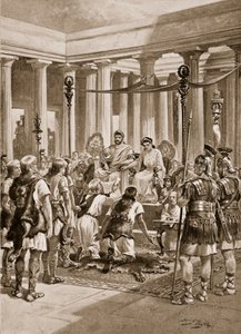 „Sténání Britů“, ilustrace z „Dějiny národa“ od Henry A. Payne
