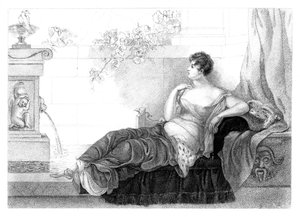 Mary Robinson 1757-1800, anglický básník a romanopisec, 1830.