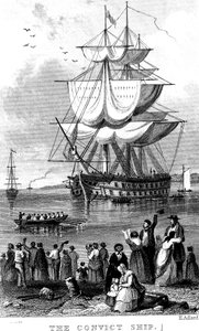 The Convict Ship, c1820.