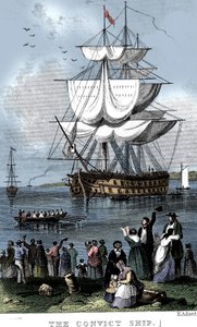 The Convict Ship, c1820.