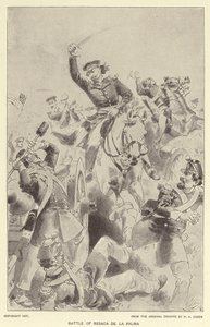 Bitva u Resaca de la Palma (litho) od Henry Alexander (after) Ogden